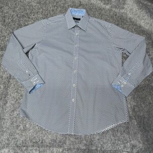 Quieti Men's Long Sleeve‎ Spread Collar Shirt, 3 Dimensional Design- (50)